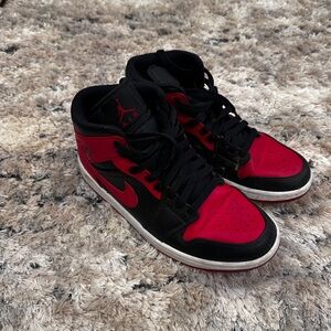 Nike Red and Black Sneakers